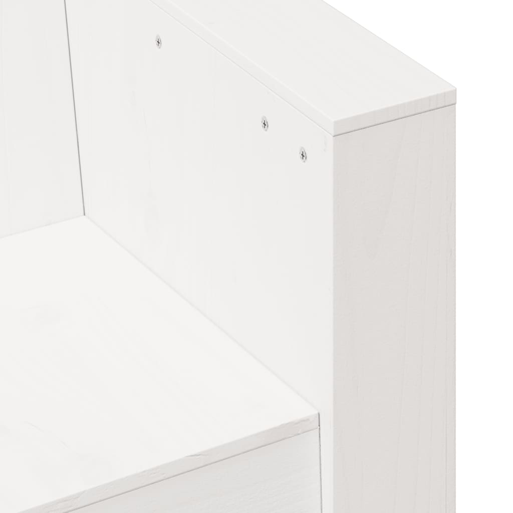 Tuinbank 79x60x62 cm massief grenenhout wit is nu te koop bij PeponiXL, paradijselijk wonen!