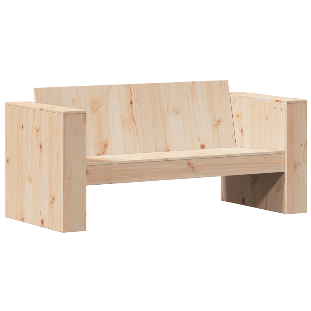 Tuinbank 2-zits 134x60x62 cm massief grenenhout is nu te koop bij PeponiXL, paradijselijk wonen!