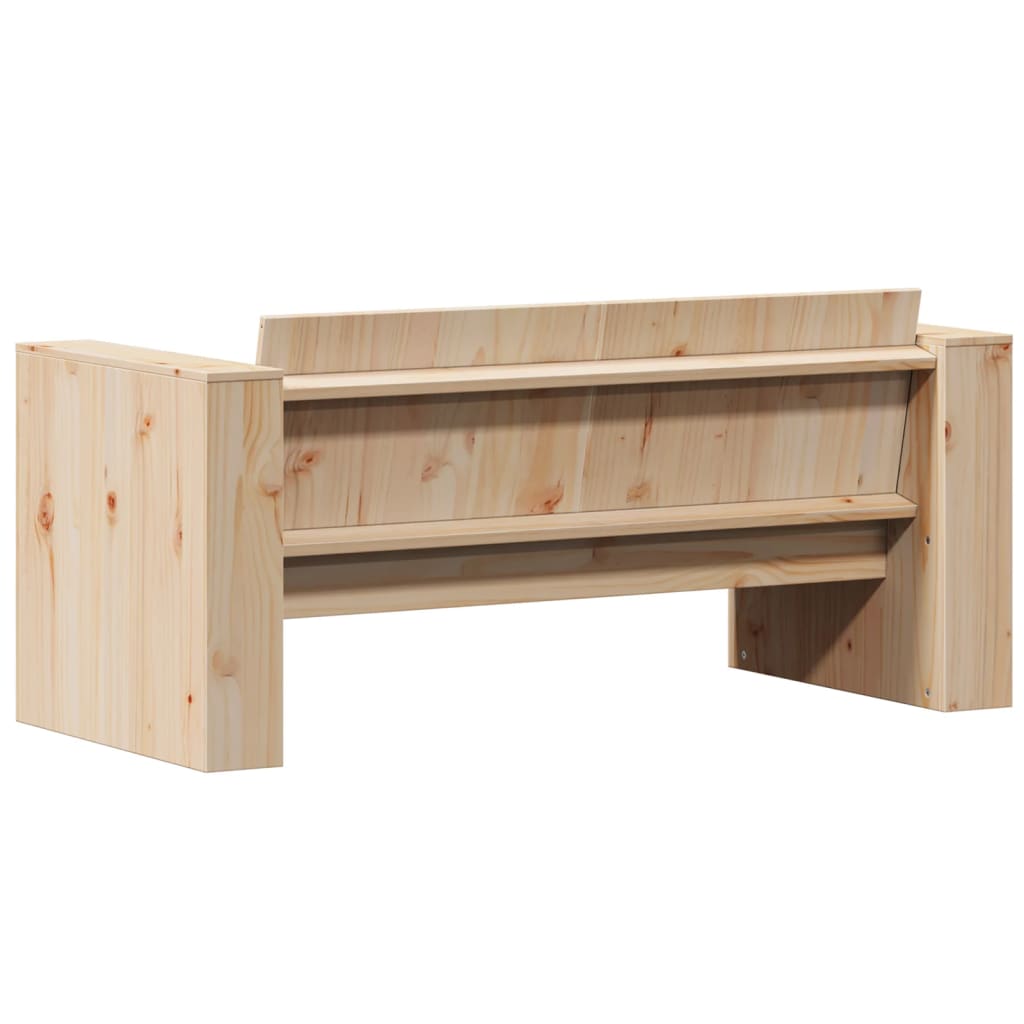 Tuinbank 2-zits 134x60x62 cm massief grenenhout is nu te koop bij PeponiXL, paradijselijk wonen!
