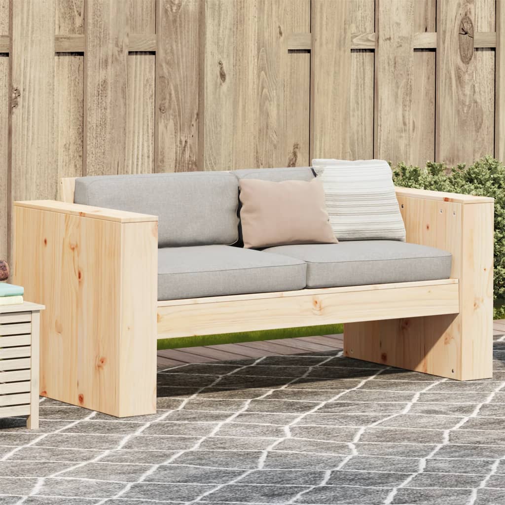 Tuinbank 2-zits 134x60x62 cm massief grenenhout is nu te koop bij PeponiXL, paradijselijk wonen!