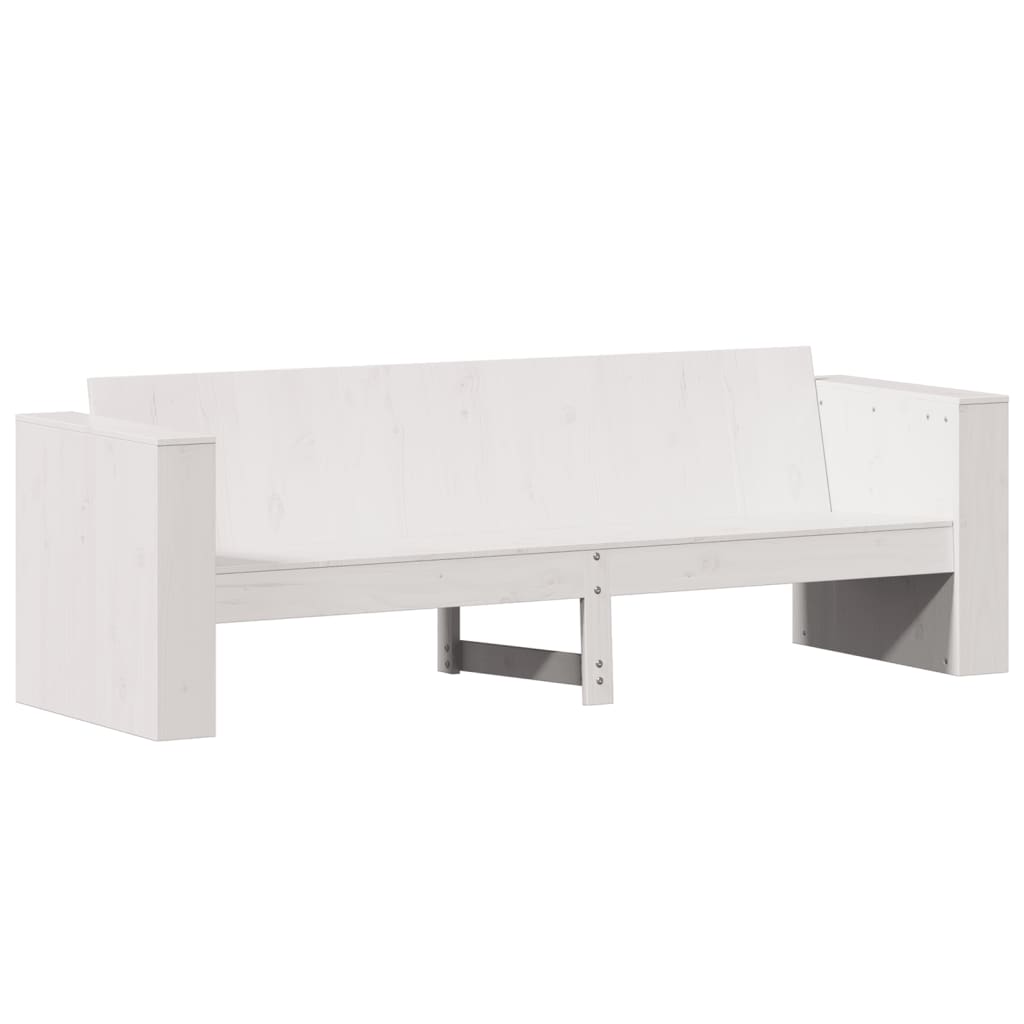 Tuinbank 3-zits 189x60x62 cm massief grenenhout wit is nu te koop bij PeponiXL, paradijselijk wonen!