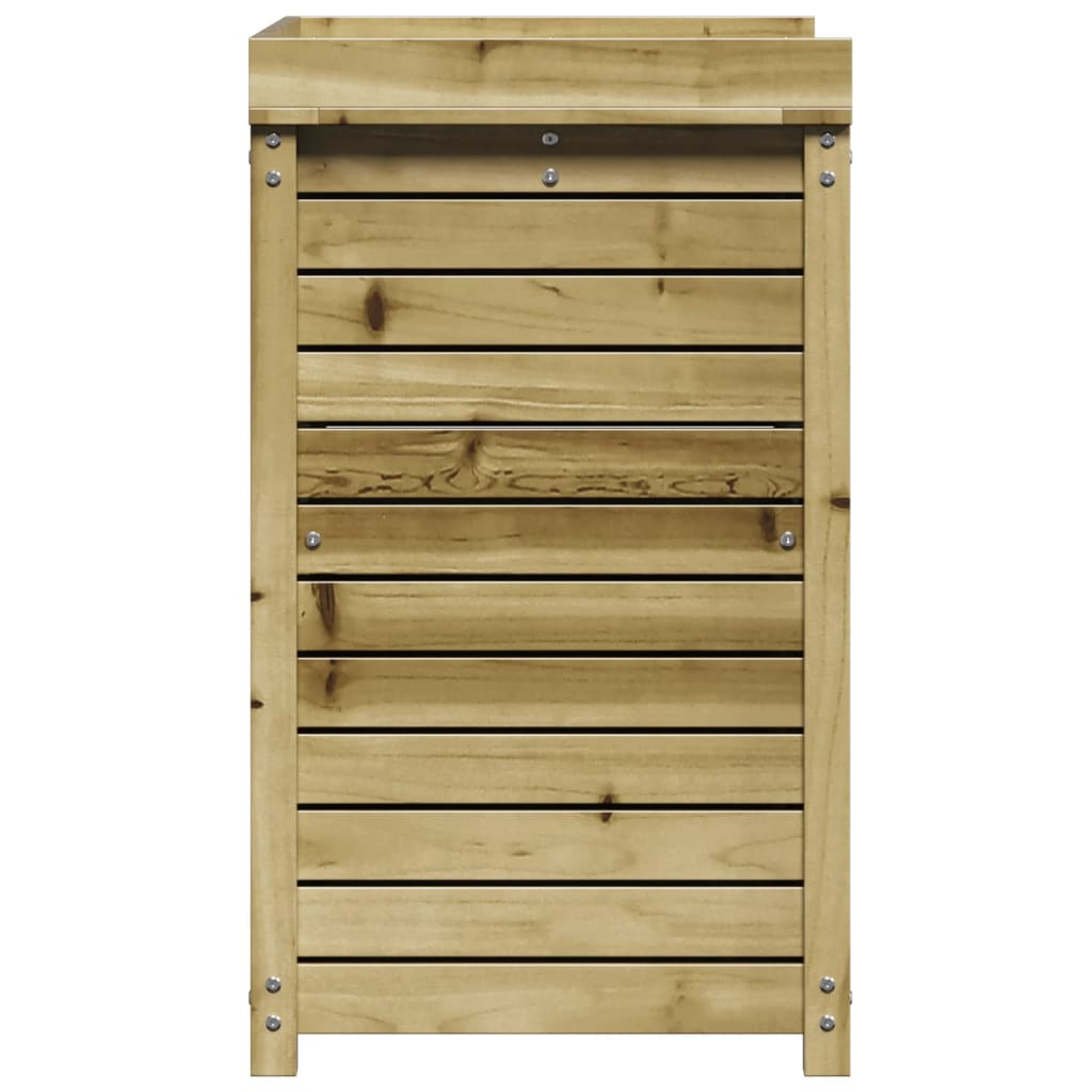 Oppottafel met schappen 82,5x50x86,5 cm geïmpregneerd hout is nu te koop bij PeponiXL, paradijselijk wonen!