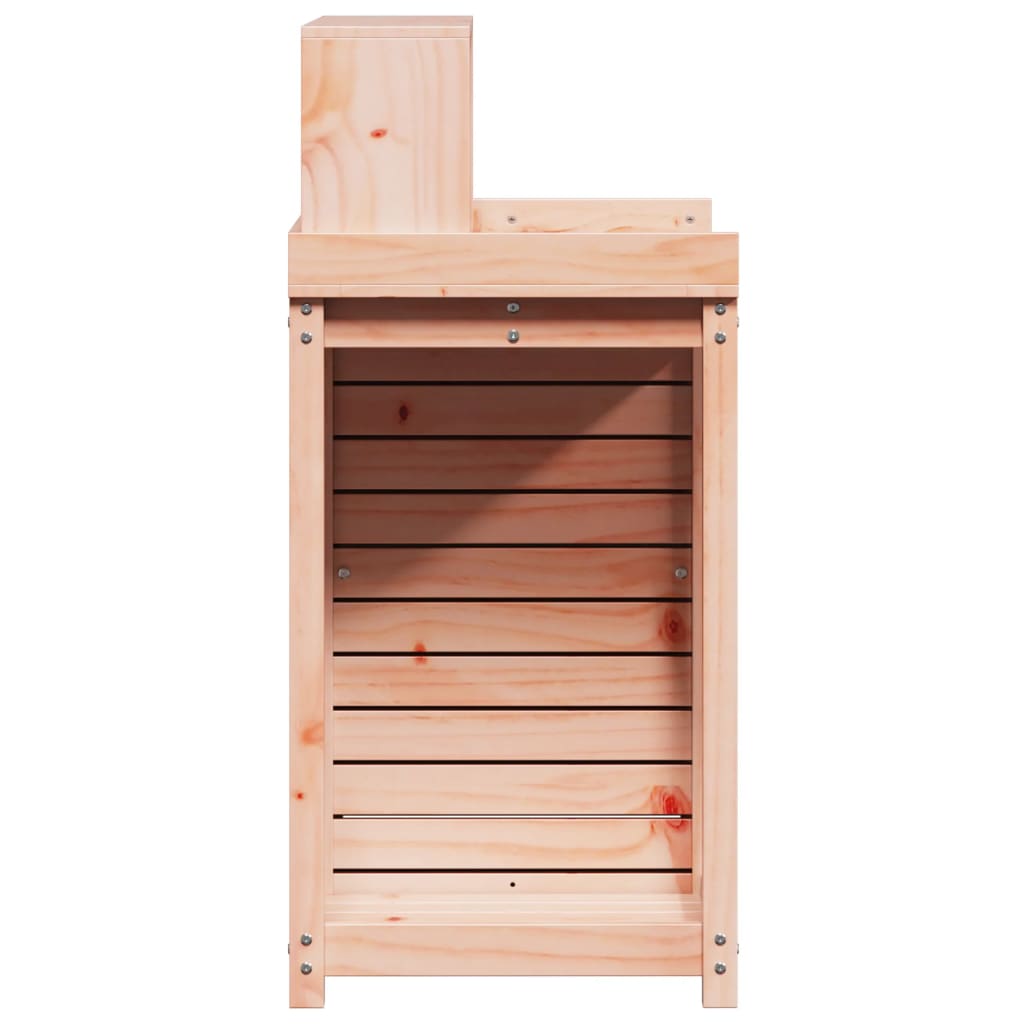 Oppottafel met schappen 82,5x50x109,5 cm massief douglashout is nu te koop bij PeponiXL, paradijselijk wonen!