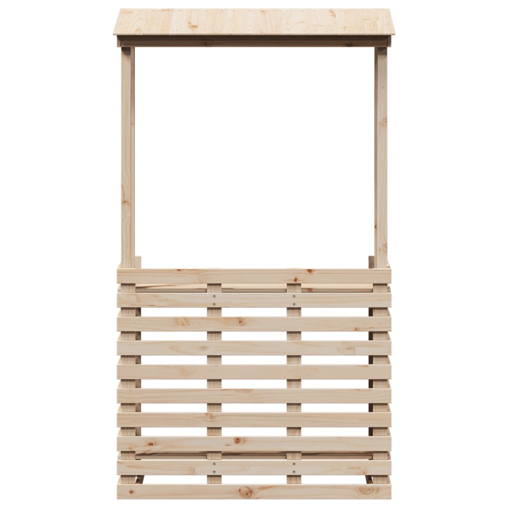 Tuinbartafel met dak 112,5x57x195,5 cm massief hout is nu te koop bij PeponiXL, paradijselijk wonen!