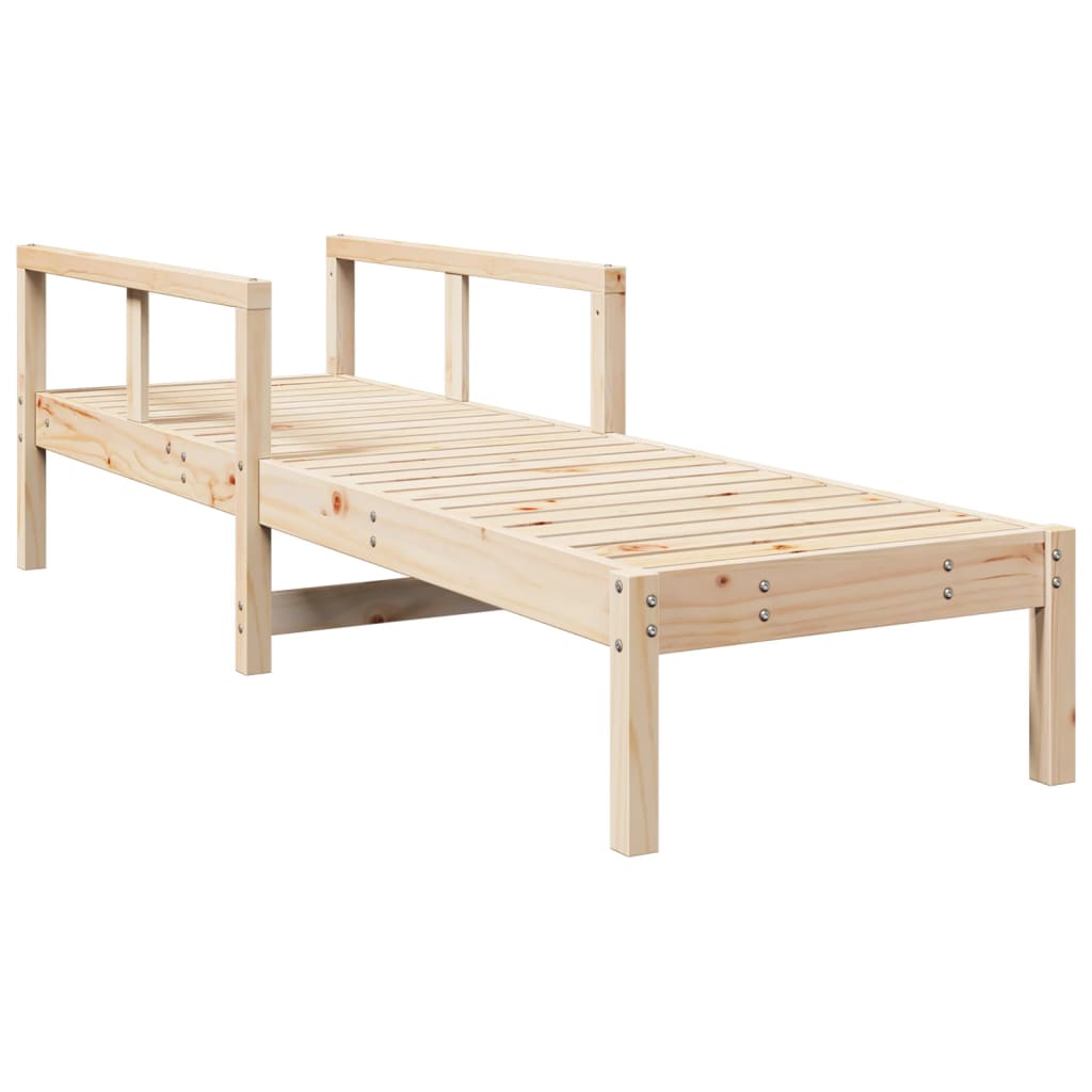 Ligstoel 199,5x62x55 cm massief grenenhout is nu te koop bij PeponiXL, paradijselijk wonen!