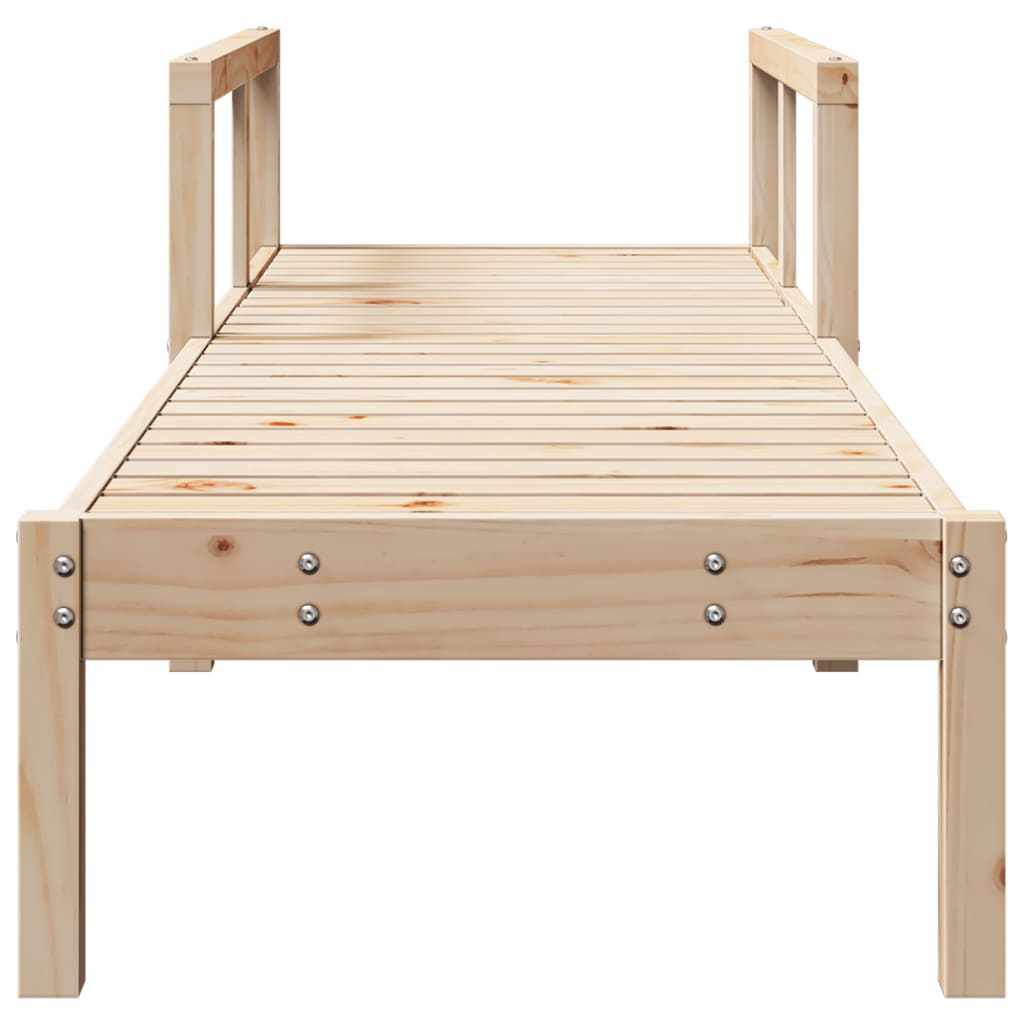 Ligstoel 199,5x62x55 cm massief grenenhout is nu te koop bij PeponiXL, paradijselijk wonen!