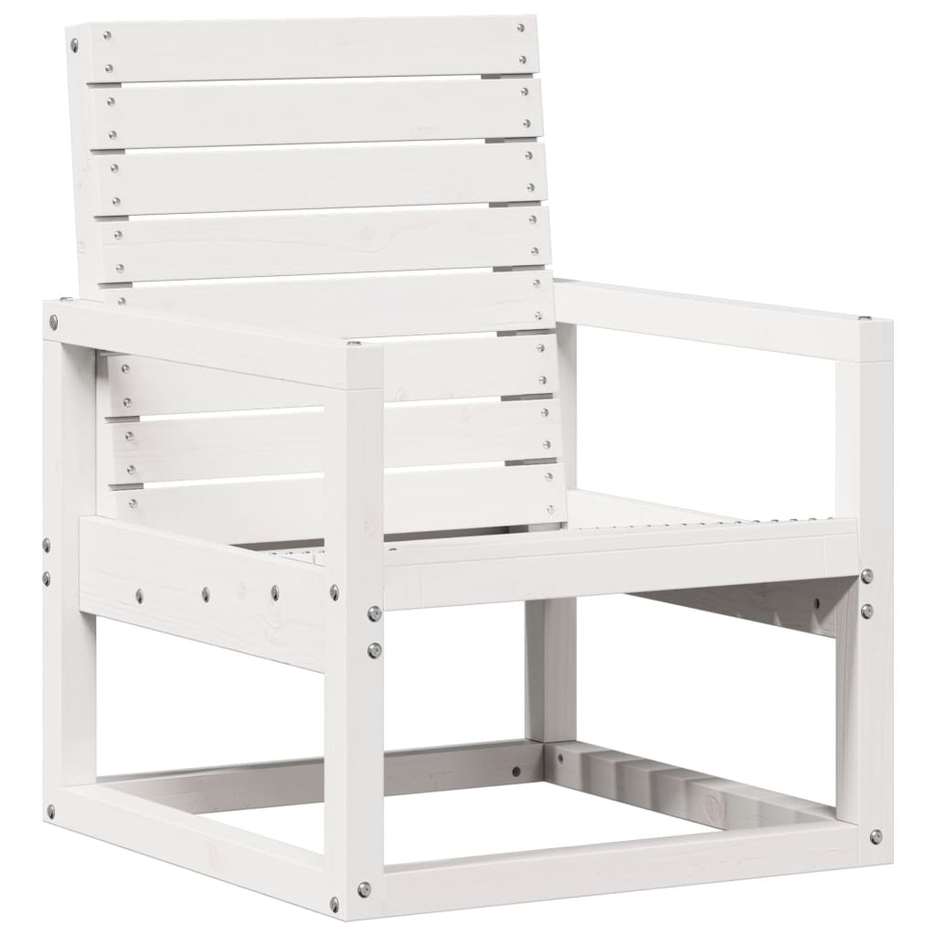 3-delige Loungeset massief grenenhout wit is nu te koop bij PeponiXL, paradijselijk wonen!