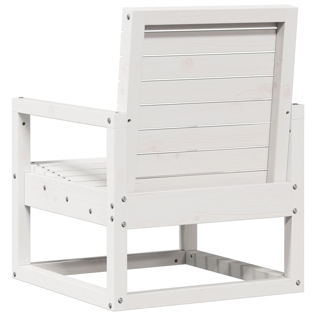 3-delige Loungeset massief grenenhout wit is nu te koop bij PeponiXL, paradijselijk wonen!