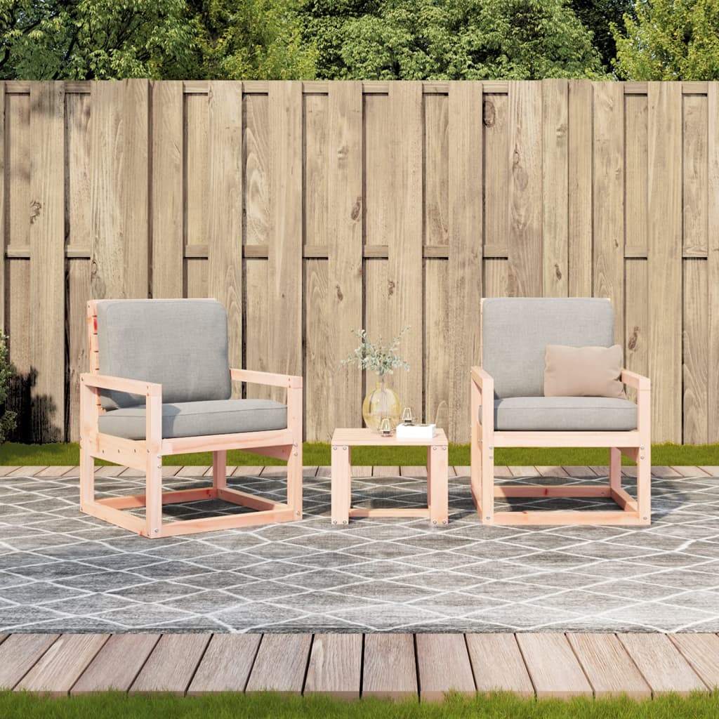 3-delige Loungeset massief douglashout is nu te koop bij PeponiXL, paradijselijk wonen!