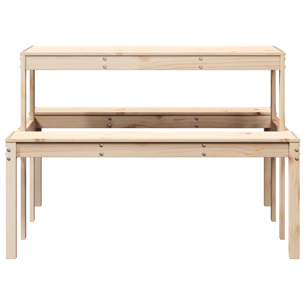 Picknicktafel 110x134x75 cm massief grenenhout is nu te koop bij PeponiXL, paradijselijk wonen!