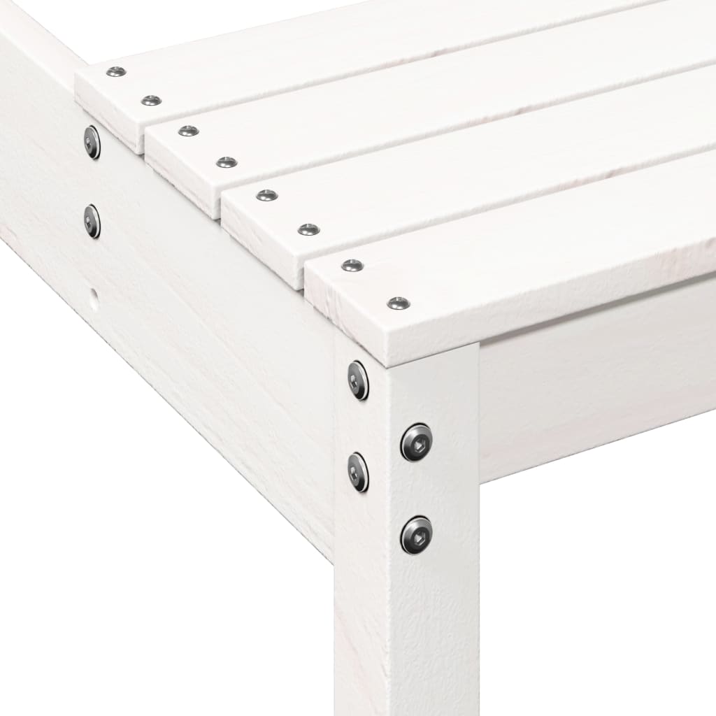 Picknicktafel 110x134x75 cm massief grenenhout wit is nu te koop bij PeponiXL, paradijselijk wonen!