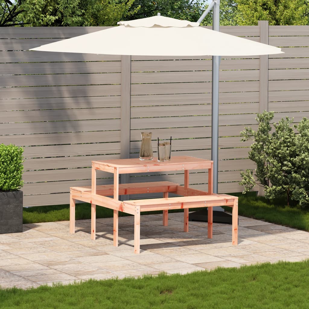 Picknicktafel 110x134x75 cm massief douglashout is nu te koop bij PeponiXL, paradijselijk wonen!