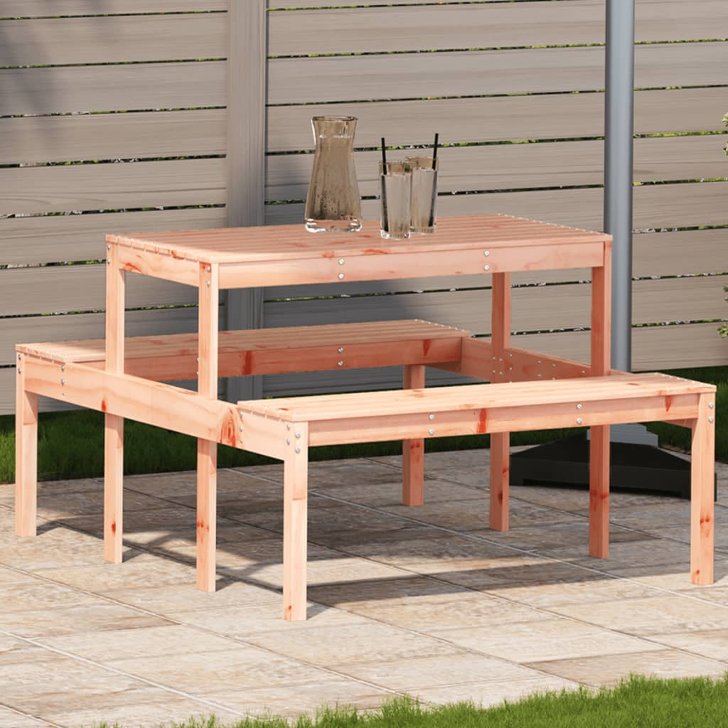Picknicktafel 110x134x75 cm massief douglashout is nu te koop bij PeponiXL, paradijselijk wonen!