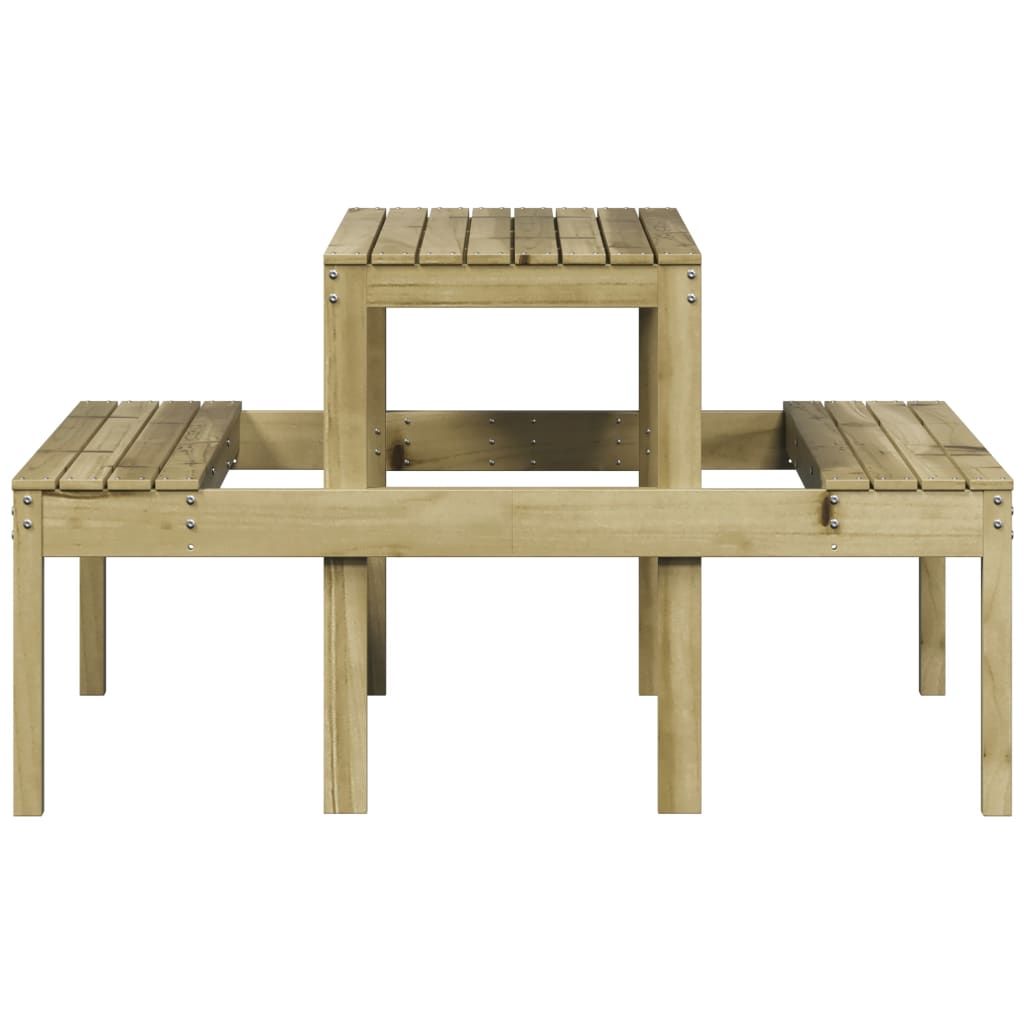 Picknicktafel 110x134x75 cm geïmpregneerd grenenhout is nu te koop bij PeponiXL, paradijselijk wonen!
