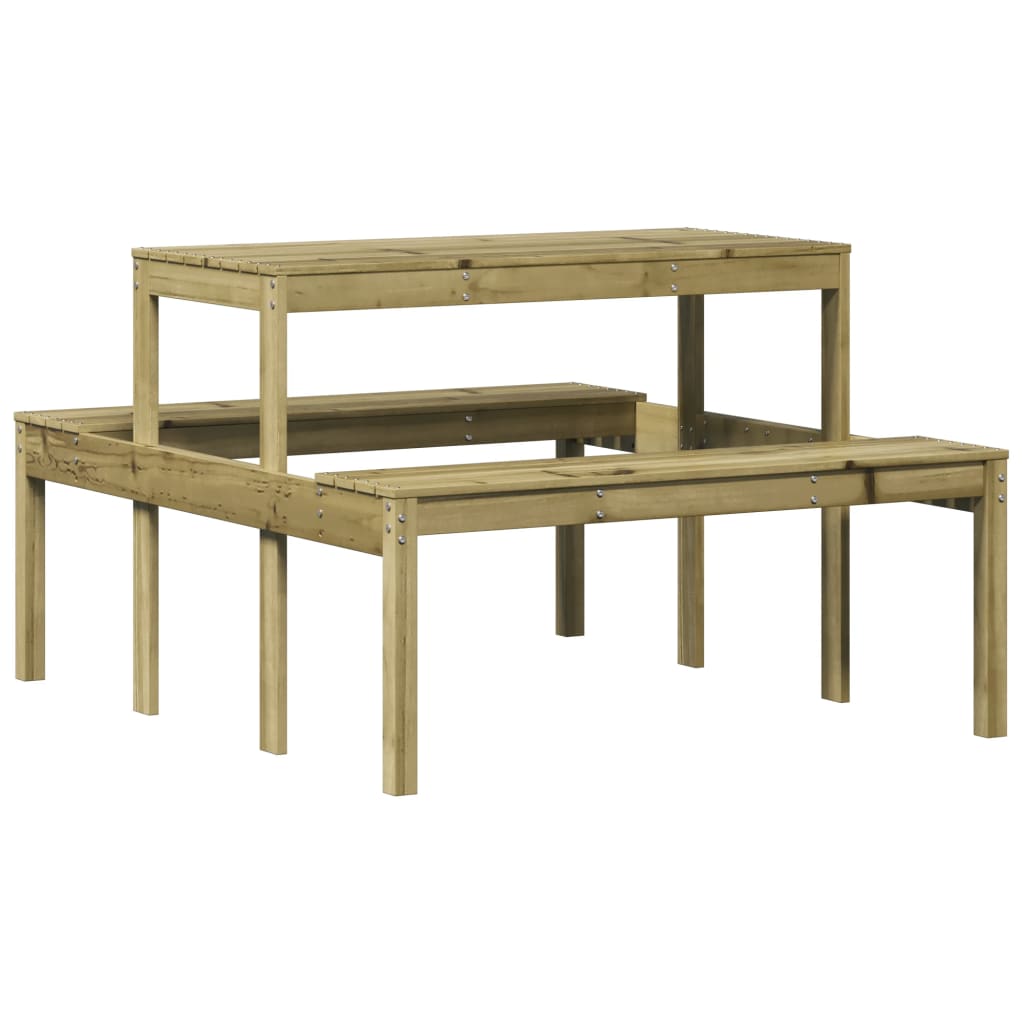 Picknicktafel 110x134x75 cm geïmpregneerd grenenhout is nu te koop bij PeponiXL, paradijselijk wonen!