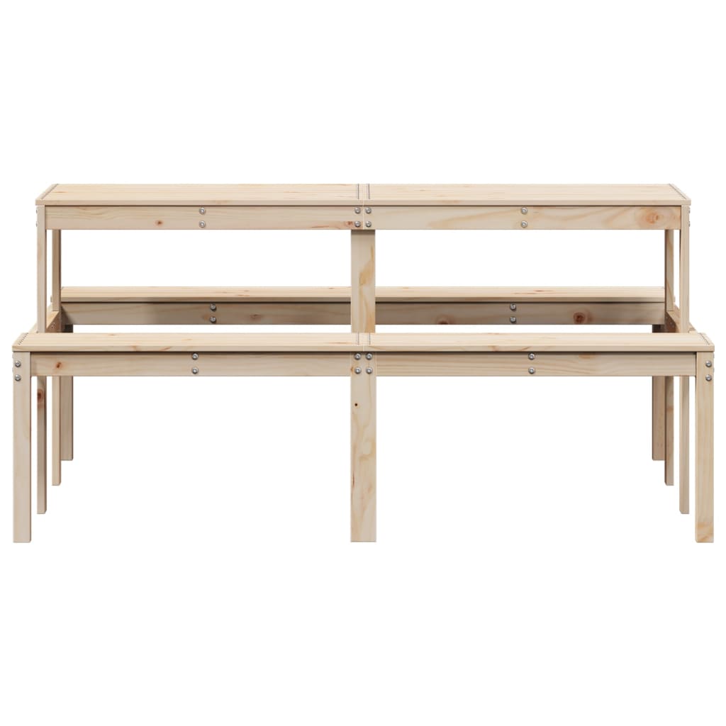 Picknicktafel 160x134x75 cm massief grenenhout is nu te koop bij PeponiXL, paradijselijk wonen!