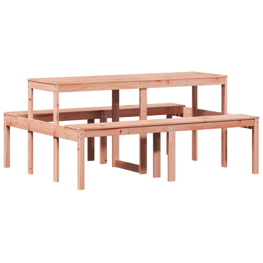 Picknicktafel 160x134x75 cm massief douglashout is nu te koop bij PeponiXL, paradijselijk wonen!