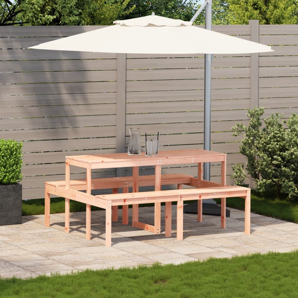 Picknicktafel 160x134x75 cm massief douglashout is nu te koop bij PeponiXL, paradijselijk wonen!