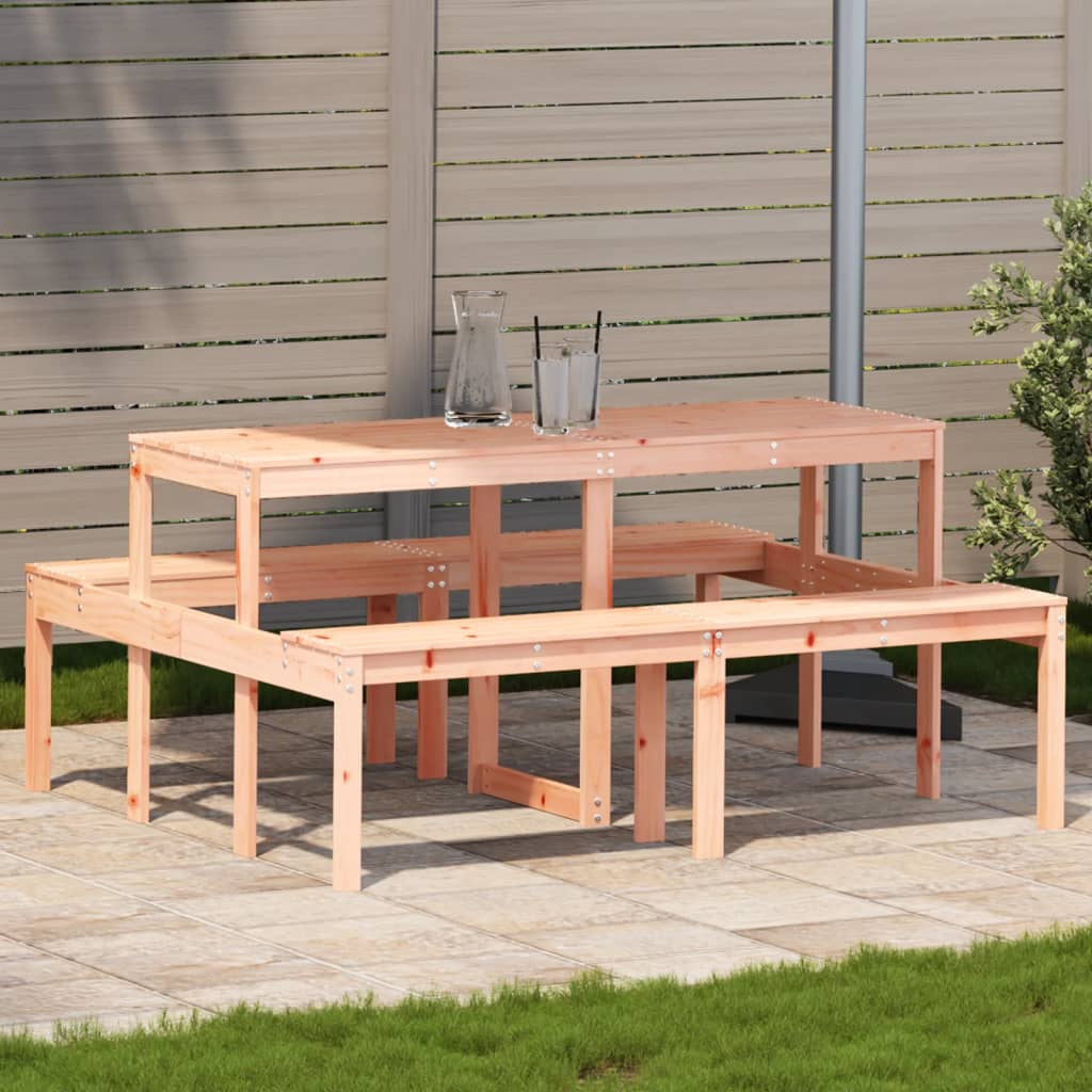 Picknicktafel 160x134x75 cm massief douglashout is nu te koop bij PeponiXL, paradijselijk wonen!
