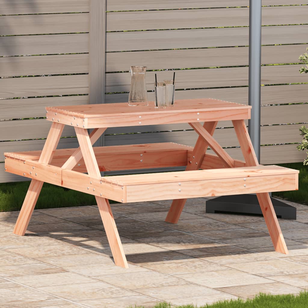 Picknicktafel 105x134x75 cm massief douglashout is nu te koop bij PeponiXL, paradijselijk wonen!