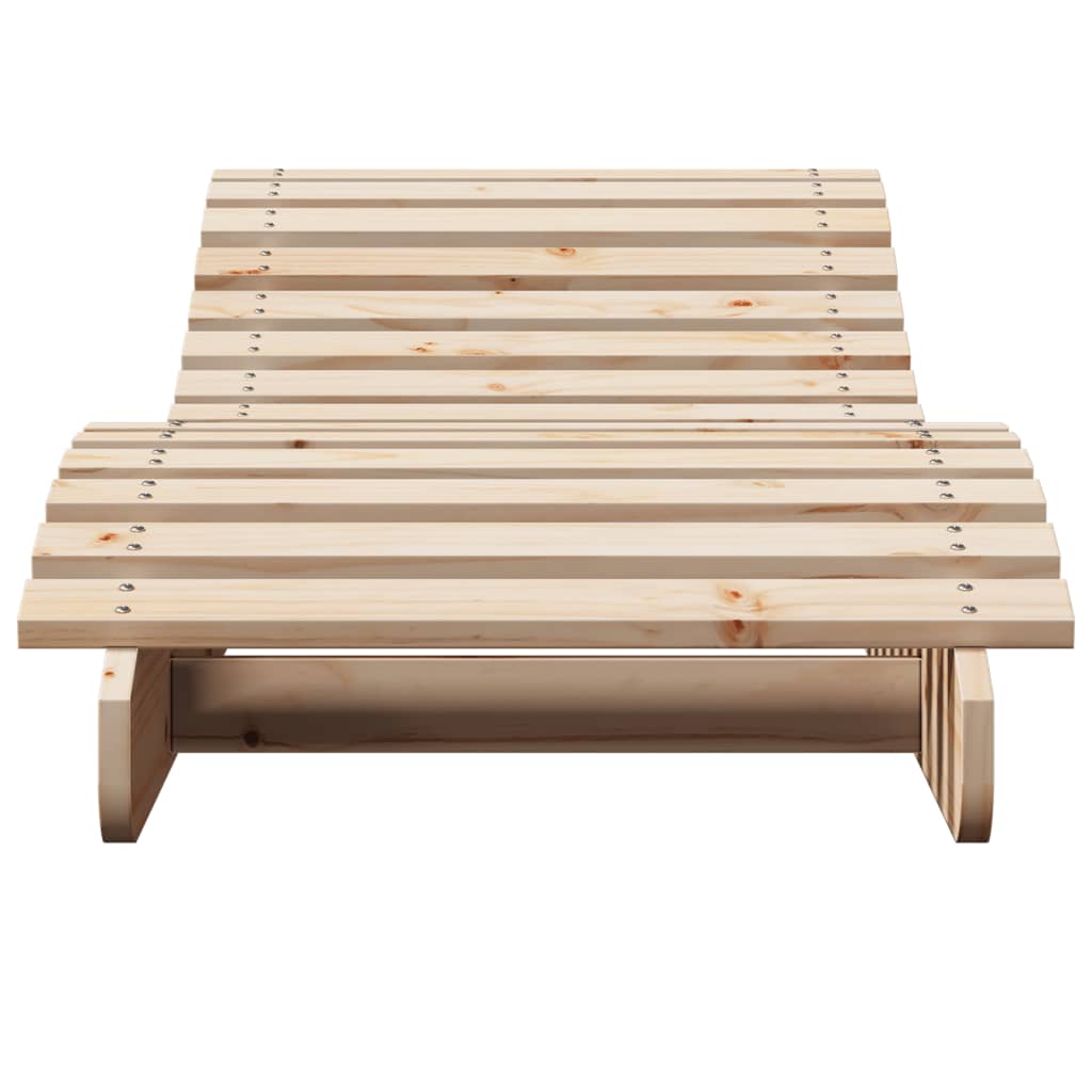 Ligbedden 2 st 205x60x31,5 cm massief grenenhout is nu te koop bij PeponiXL, paradijselijk wonen!