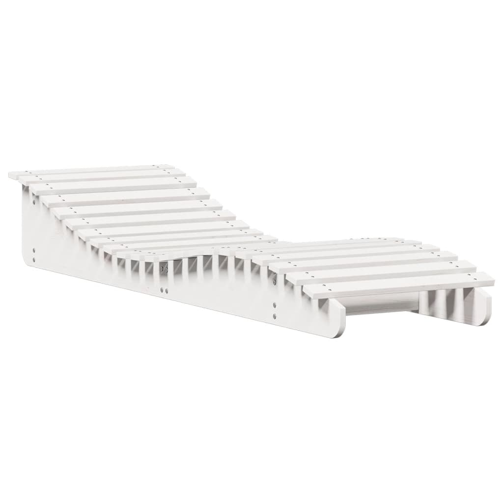 Ligbed 205x60x31,5 cm massief grenenhout wit is nu te koop bij PeponiXL, paradijselijk wonen!
