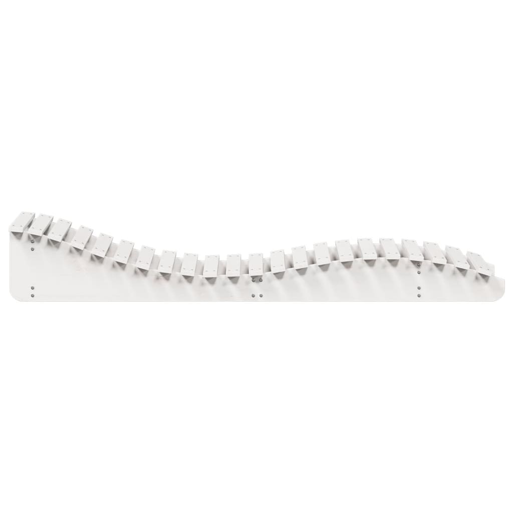 Ligbed 205x60x31,5 cm massief grenenhout wit is nu te koop bij PeponiXL, paradijselijk wonen!