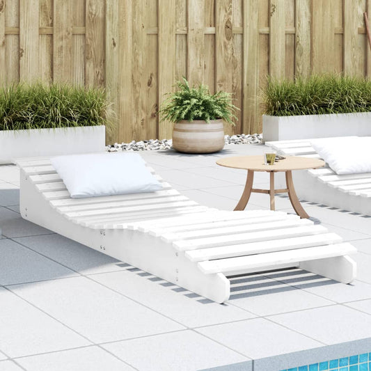 Ligbed 205x60x31,5 cm massief grenenhout wit is nu te koop bij PeponiXL, paradijselijk wonen!