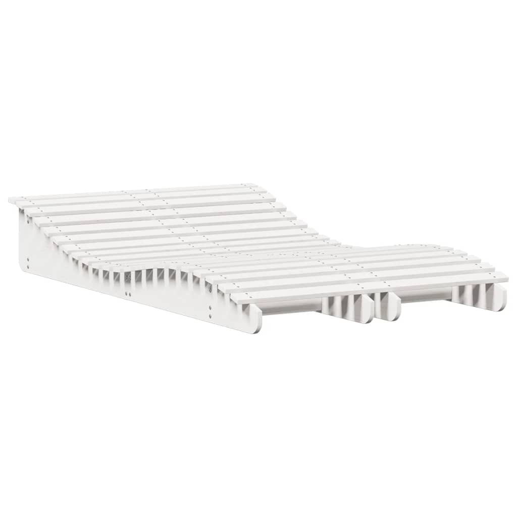 Ligbedden 2 st 205x60x31,5 cm massief grenenhout wit is nu te koop bij PeponiXL, paradijselijk wonen!