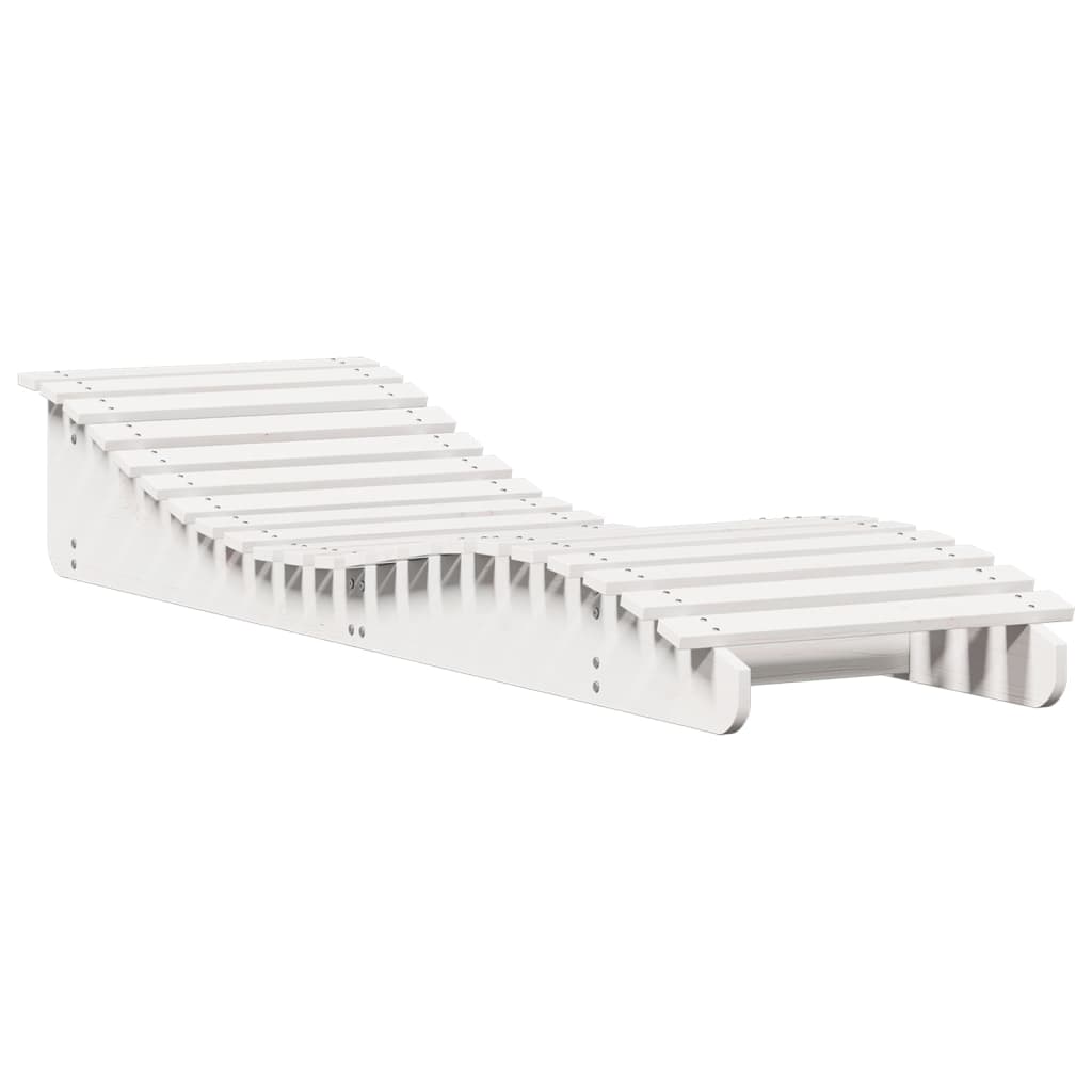 Ligbedden 2 st 205x60x31,5 cm massief grenenhout wit is nu te koop bij PeponiXL, paradijselijk wonen!