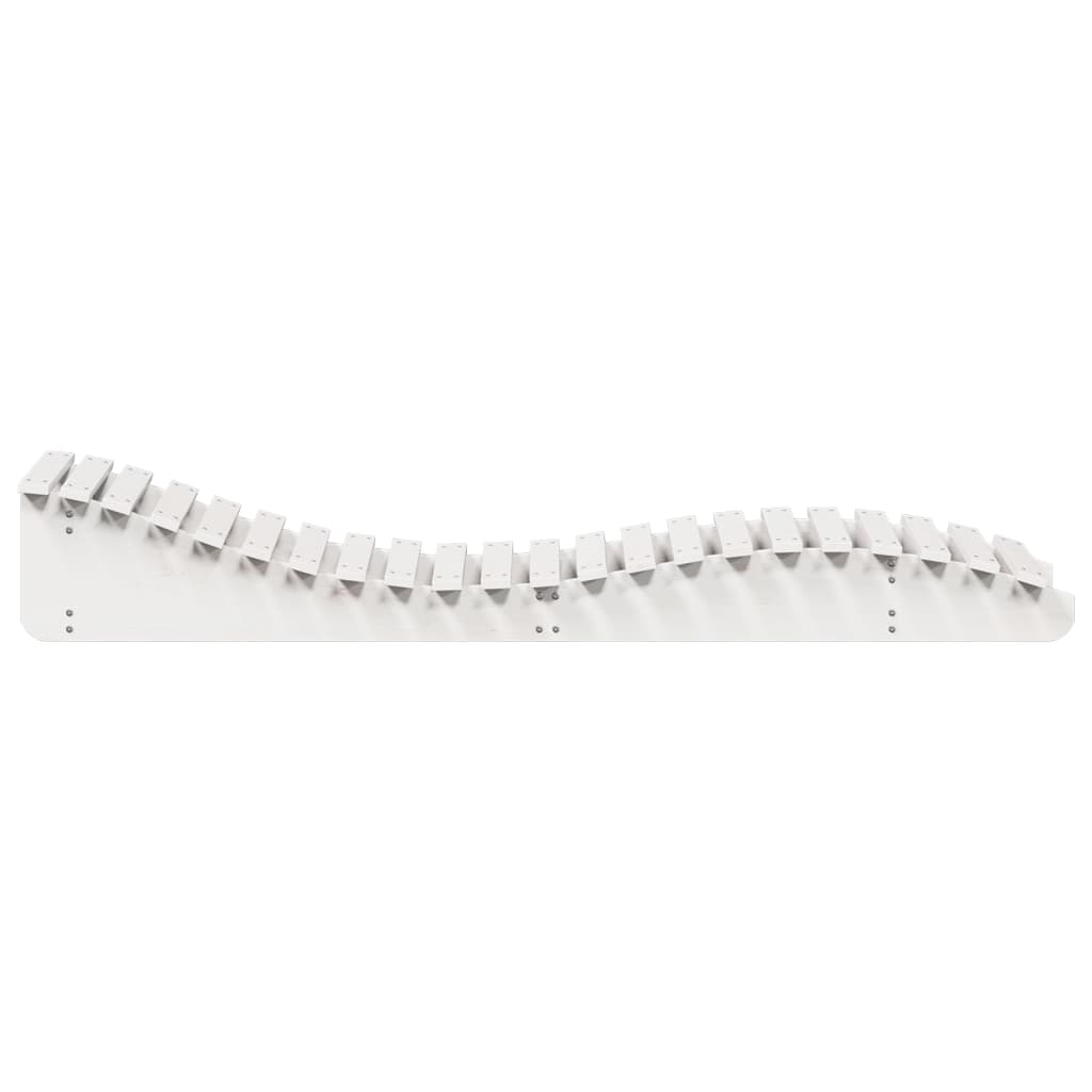 Ligbedden 2 st 205x60x31,5 cm massief grenenhout wit is nu te koop bij PeponiXL, paradijselijk wonen!