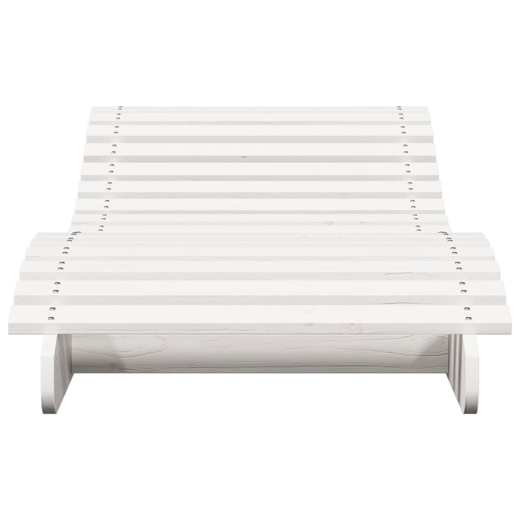 Ligbed 205x70x31,5 cm massief grenenhout wit is nu te koop bij PeponiXL, paradijselijk wonen!
