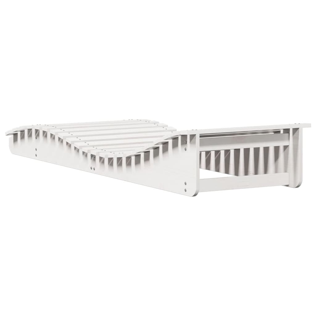 Ligbed 205x70x31,5 cm massief grenenhout wit is nu te koop bij PeponiXL, paradijselijk wonen!