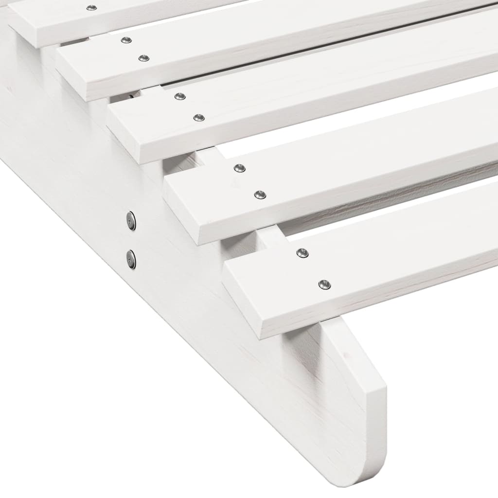 Ligbed 205x70x31,5 cm massief grenenhout wit is nu te koop bij PeponiXL, paradijselijk wonen!