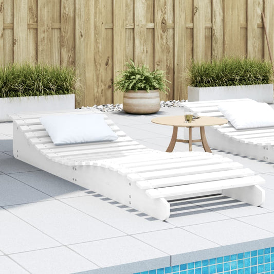 Ligbed 205x70x31,5 cm massief grenenhout wit is nu te koop bij PeponiXL, paradijselijk wonen!