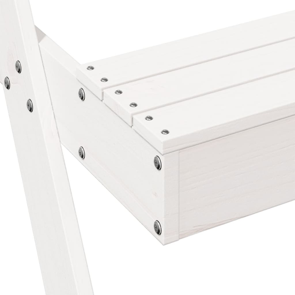 Picknicktafel met zandbak voor kinderen massief grenenhout wit is nu te koop bij PeponiXL, paradijselijk wonen!
