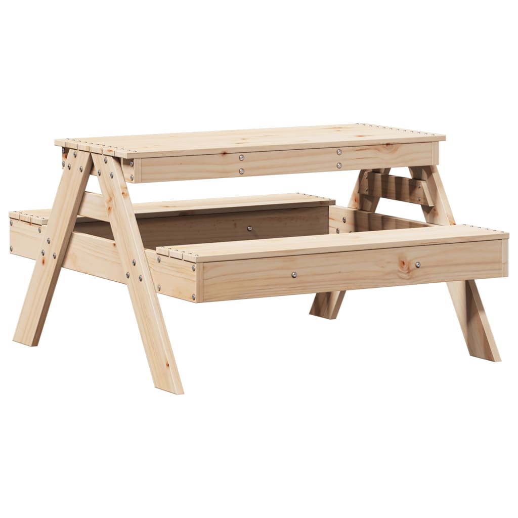 Picknicktafel voor kinderen 88x97x52 cm massief grenenhout is nu te koop bij PeponiXL, paradijselijk wonen!