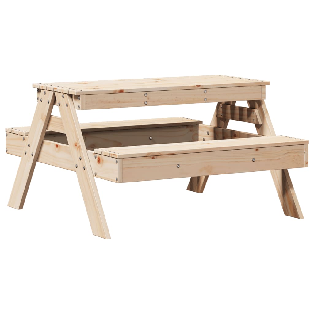 Picknicktafel voor kinderen 88x97x52 cm massief grenenhout is nu te koop bij PeponiXL, paradijselijk wonen!