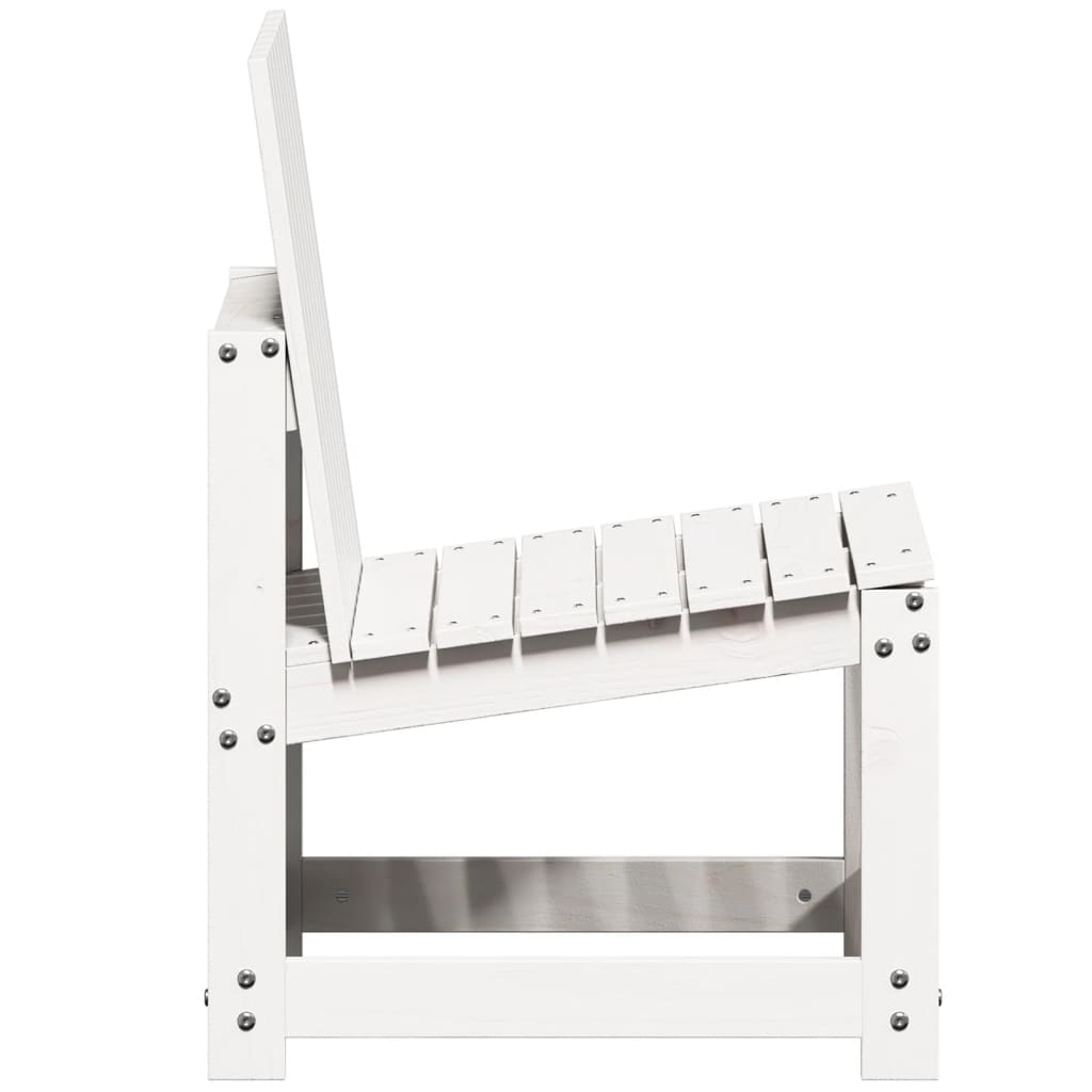 3-delige Loungeset massief grenenhout wit is nu te koop bij PeponiXL, paradijselijk wonen!
