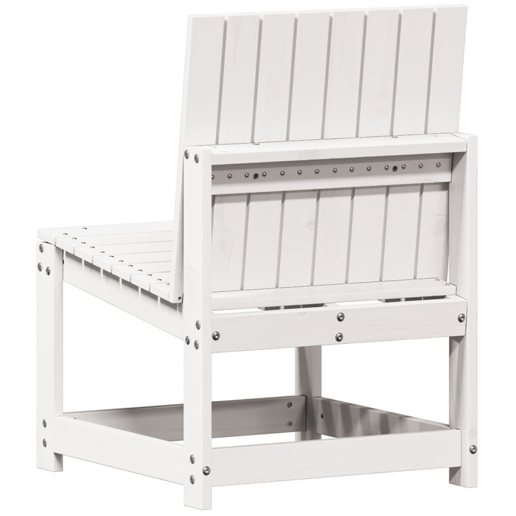 3-delige Loungeset massief grenenhout wit is nu te koop bij PeponiXL, paradijselijk wonen!