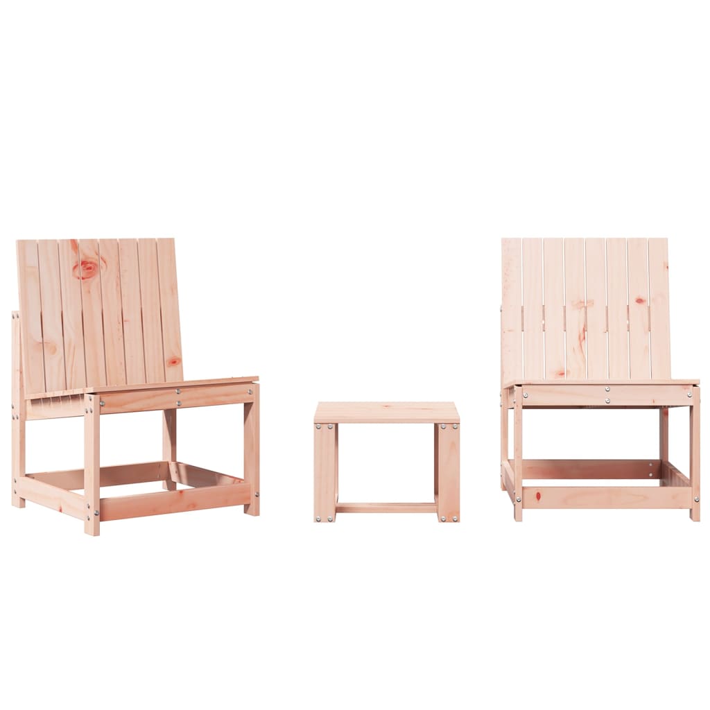 3-delige Loungeset massief douglashout is nu te koop bij PeponiXL, paradijselijk wonen!