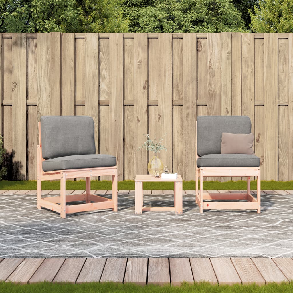 3-delige Loungeset massief douglashout is nu te koop bij PeponiXL, paradijselijk wonen!