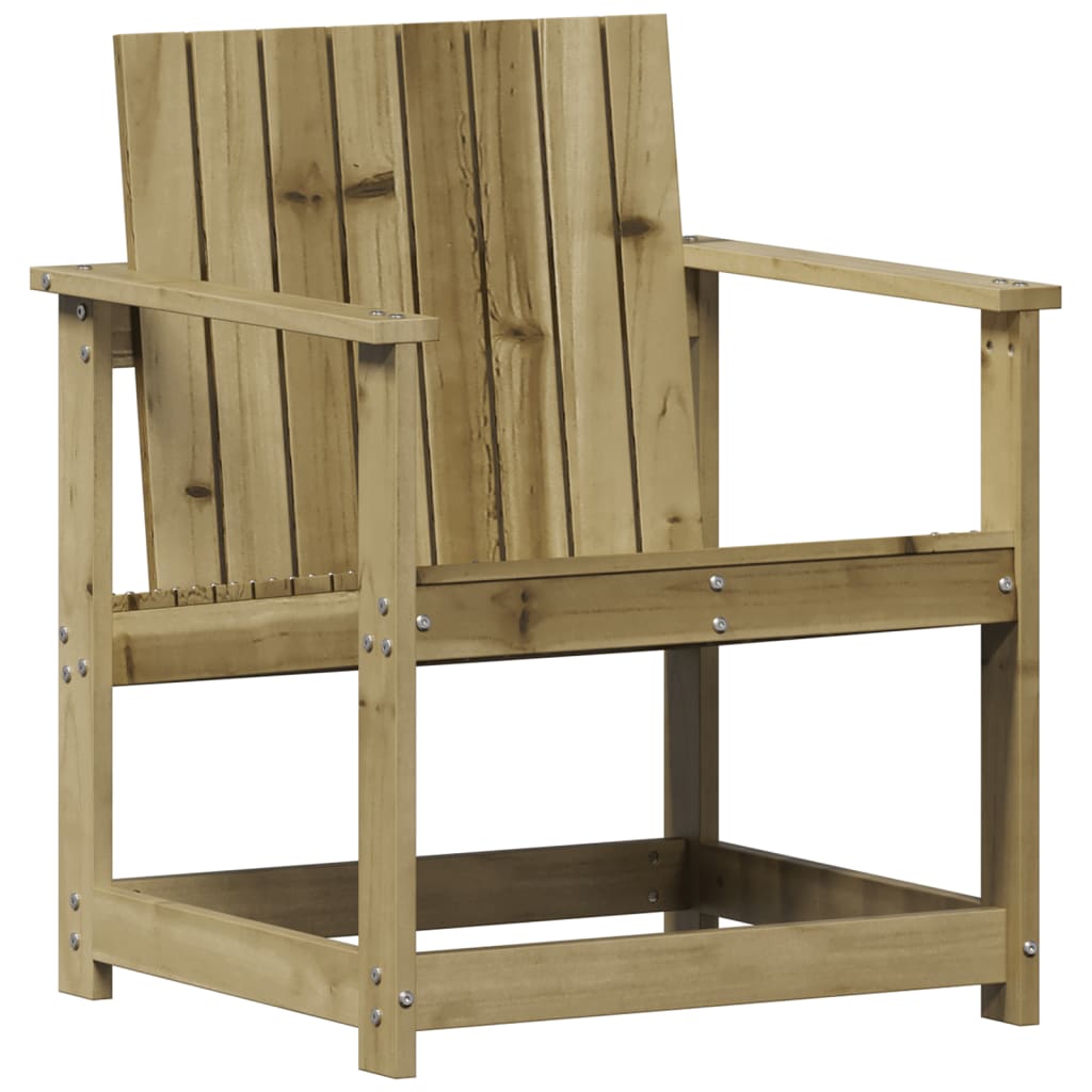 Tuinstoel 62x56x77 cm geïmpregneerd grenenhout is nu te koop bij PeponiXL, paradijselijk wonen!