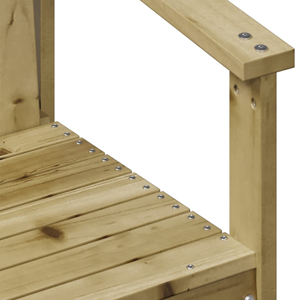 Tuinstoel 62x56x77 cm geïmpregneerd grenenhout is nu te koop bij PeponiXL, paradijselijk wonen!