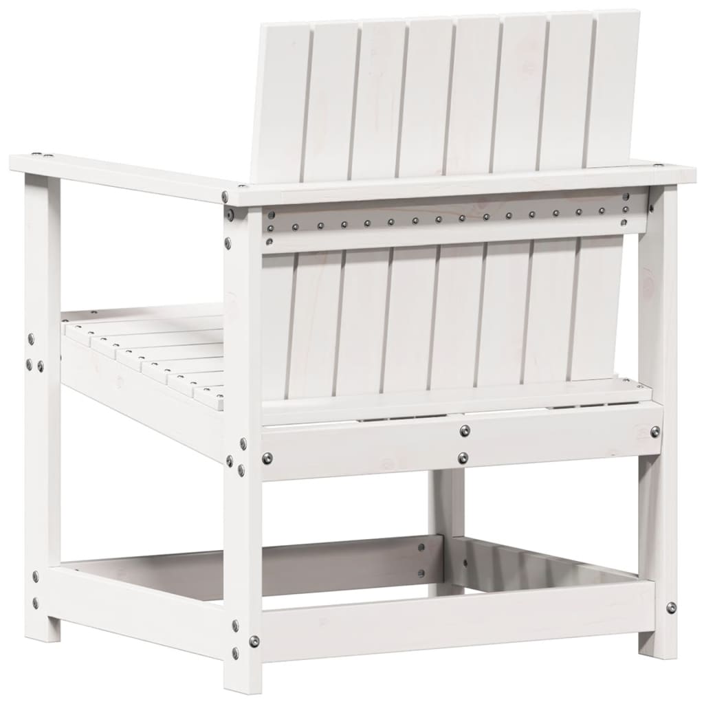 3-delige Loungeset massief grenenhout wit is nu te koop bij PeponiXL, paradijselijk wonen!