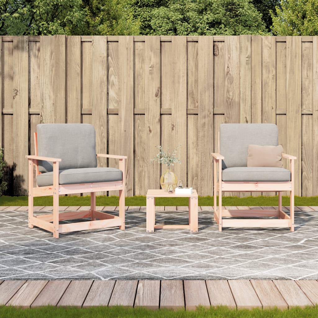 3-delige Loungeset massief douglashout is nu te koop bij PeponiXL, paradijselijk wonen!