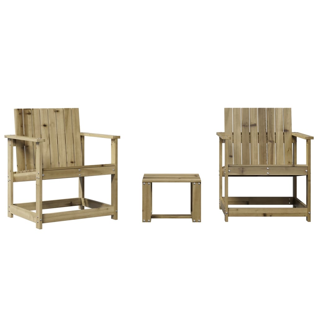 3-delige Loungeset geïmpregneerd grenenhout is nu te koop bij PeponiXL, paradijselijk wonen!