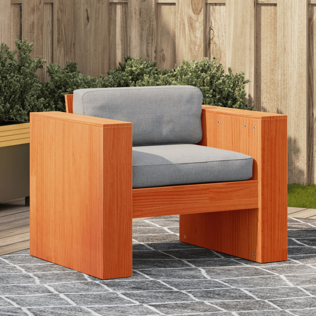 Tuinbank 79x60x62 cm massief grenenhout wasbruin is nu te koop bij PeponiXL, paradijselijk wonen!