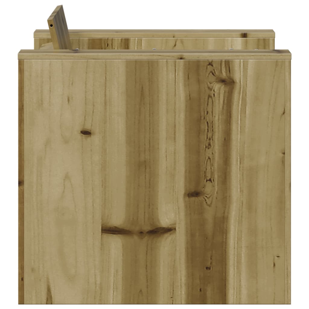 Tuinbank 79x60x62 cm geïmpregneerd grenenhout is nu te koop bij PeponiXL, paradijselijk wonen!