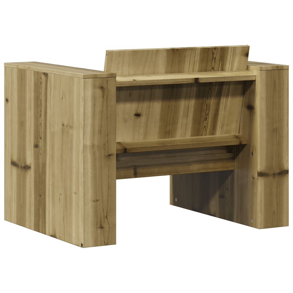 Tuinbank 79x60x62 cm geïmpregneerd grenenhout is nu te koop bij PeponiXL, paradijselijk wonen!